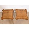 Baker Furniture French Provincial Louis XV Carved Cherry and Burl Wood Tea Tables or End Tables, Pair - Image 10