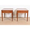 Baker Furniture French Regency Louis XVI Carved Cherry and Burl Wood Tea Tables, Newly Refinished - Image 11