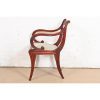 Baker Furniture Regency Carved Mahogany Arm Chair or Side Chair - Image 10