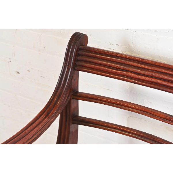 Baker Furniture Regency Carved Mahogany Arm Chair or Side Chair - Image 7
