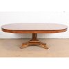 Baker Furniture Regency Paw Foot Pedestal Extension Dining Table, Newly Refinished - Image 7