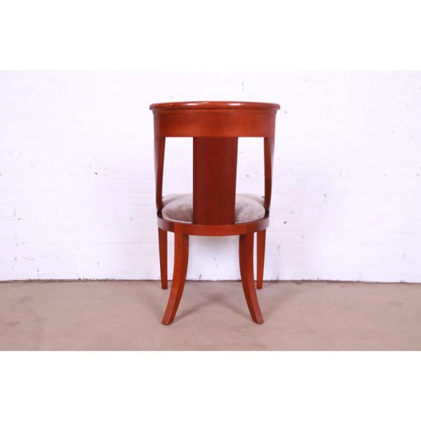 Baker Furniture Solid Cherry Wood Regency Dining Chairs - Set of 6 - Image 10