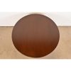 Baker Furniture Style Georgian Banded Mahogany Pedestal Flip Top Dining or Breakfast Table, Newly Refinished - Image 9