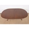 Baker Furniture Style Georgian Mahogany Double Pedestal Extension Dining Table, Newly Refinished - Image 9