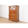 Drexel Heritage French Provincial Louis XV Carved Walnut Gentleman's Chest - Image 3