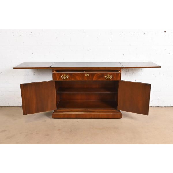 Drexel Heritage Georgian Flame Mahogany Flip Top Server or Bar Cabinet - Image 6