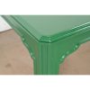Drexel Heritage Mid-Century Hollywood Regency Green Lacquered Dining Table, Newly Refinished - Image 6