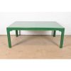 Drexel Heritage Mid-Century Hollywood Regency Green Lacquered Dining Table, Newly Refinished - Image 3