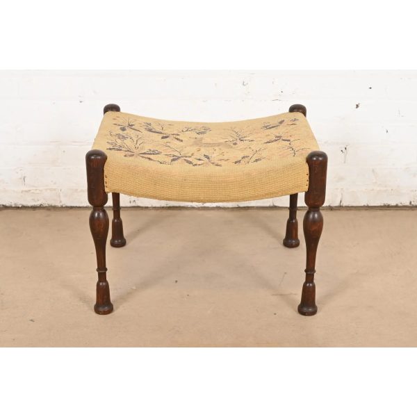 Early Gustav Stickley "India Seat" Stool or Ottoman, Circa 1900
