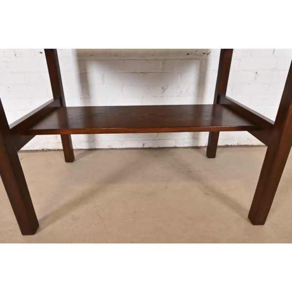 Early Gustav Stickley Mission Oak Arts & Crafts Writing Desk or Library Table, Circa 1900 - Image 7
