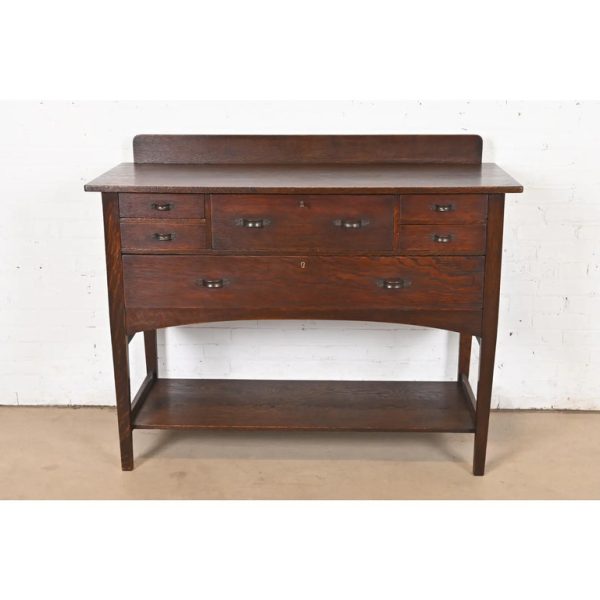 Early Harvey Ellis for Gustav Stickley Mission Oak Arts & Crafts Sideboard, Circa 1900 - Image 2