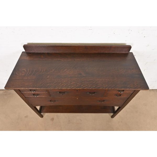 Early Harvey Ellis for Gustav Stickley Mission Oak Arts & Crafts Sideboard, Circa 1900 - Image 8