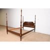Henkel Harris Georgian Carved Mahogany Queen Size Poster Bed - Image 3