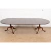 Henkel Harris Georgian Solid Cherry Wood Double Pedestal Extension Dining Table, Newly Refinished - Image 2