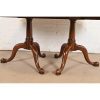 Henkel Harris Georgian Solid Cherry Wood Double Pedestal Extension Dining Table, Newly Refinished - Image 10