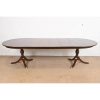 Henkel Harris Georgian Solid Mahogany Double Pedestal Extension Dining Table, Newly Refinished - Image 2