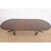 Henkel Harris Georgian Solid Mahogany Double Pedestal Extension Dining Table, Newly Refinished - Image 5