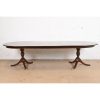 Henkel Harris Georgian Solid Mahogany Double Pedestal Extension Dining Table, Newly Refinished - Image 3