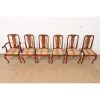 Henkel Harris Queen Anne Solid Cherry Wood Dining Chairs, Set of Six - Image 5