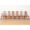 Henkel Harris Queen Anne Solid Cherry Wood Dining Chairs, Set of Six - Image 2