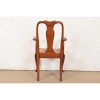 Henkel Harris Queen Anne Solid Cherry Wood Dining Chairs, Set of Six - Image 10