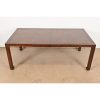 Henredon Mid-Century Hollywood Regency Chinoiserie Sculpted Walnut Extension Dining Table, Circa 1970s - Image 6