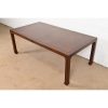 Henredon Mid-Century Hollywood Regency Chinoiserie Sculpted Walnut Extension Dining Table, Circa 1970s - Image 7