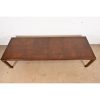 Henredon Mid-Century Hollywood Regency Chinoiserie Sculpted Walnut Extension Dining Table, Circa 1970s - Image 4