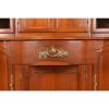 John Widdicomb French Provincial Louis XV Carved Cherry Wood Breakfront Bookcase Cabinet, Circa 1950s - Image 5