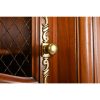 John Widdicomb French Provincial Louis XV Carved Cherry Wood Breakfront Bookcase Cabinet, Circa 1950s - Image 6