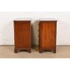 John Widdicomb Georgian Solid Mahogany Four-Drawer Bedside Chests, Circa 1940s - Image 10