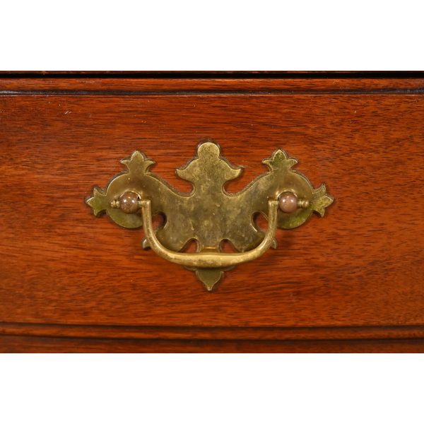 John Widdicomb Georgian Solid Mahogany Four-Drawer Bedside Chests, Circa 1940s - Image 7