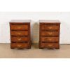 John Widdicomb Georgian Solid Mahogany Four-Drawer Bedside Chests, Circa 1940s - Image 5