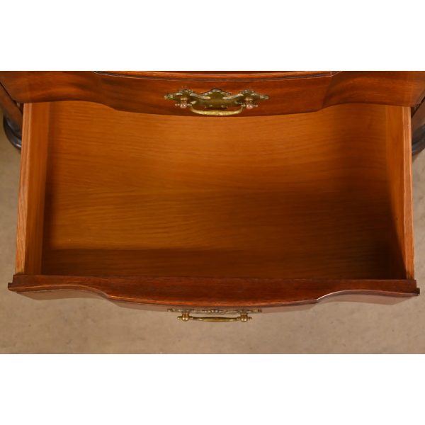 John Widdicomb Georgian Solid Mahogany Four-Drawer Bedside Chests, Circa 1940s - Image 6