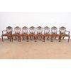 Kindel Furniture Federal Mahogany Shield Back Dining Chairs, Set of Eight - Image 2