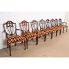Kindel Furniture Federal Mahogany Shield Back Dining Chairs, Set of Eight - Image 4