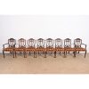Kindel Furniture Federal Mahogany Shield Back Dining Chairs, Set of Eight - Image 3