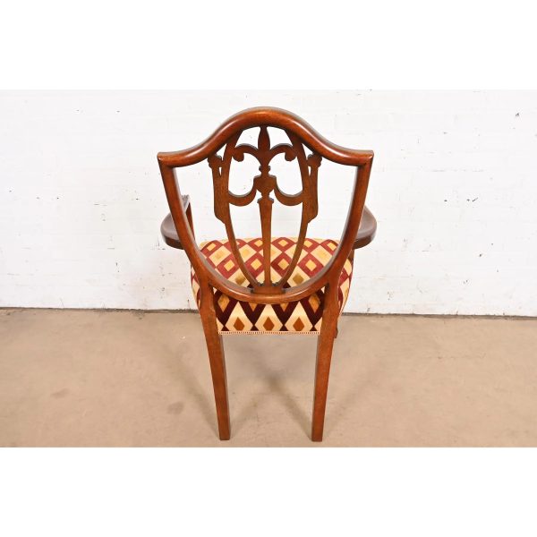 Kindel Furniture Federal Mahogany Shield Back Dining Chairs, Set of Eight - Image 10