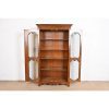 Kindel Furniture French Provincial Louis XV Carved Cherry Wood Lighted Bibliotheque Bookcase Cabinet - Image 5