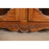 Kindel Furniture French Provincial Louis XV Carved Cherry Wood Lighted Bibliotheque Bookcase Cabinet - Image 9