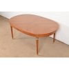 Kindel Furniture French Regency Louis XVI Cherry Wood Extension Dining Table, Newly Refinished - Image 8