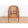 Kindel Furniture Hollywood Regency Faux Bamboo and Cane Club Chair, Circa 1970s - Image 6