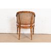 Kindel Furniture Hollywood Regency Faux Bamboo and Cane Club Chair, Circa 1970s - Image 10