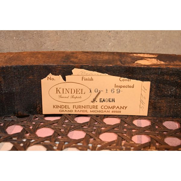 Kindel Furniture Hollywood Regency Faux Bamboo and Cane Club Chair, Circa 1970s - Image 11