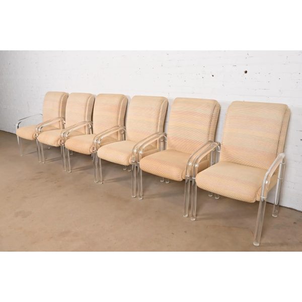 Leon Frost for Lion in Frost Modern Art Deco Lucite Armchairs or Club Chairs, Pair - Image 11