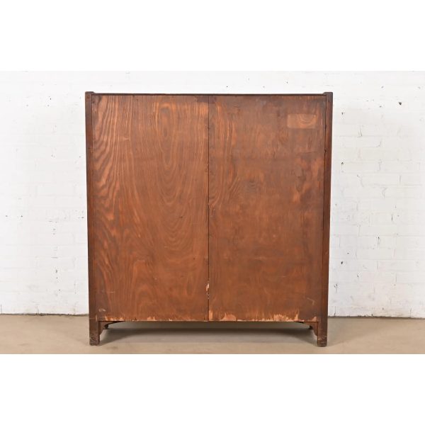 Lifetime Furniture Mission Oak Arts and Crafts Double Bookcase, Circa 1900 - Image 10