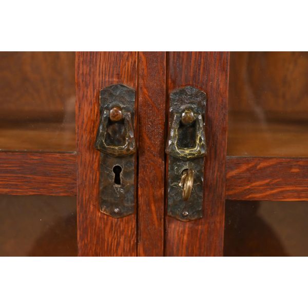Lifetime Furniture Mission Oak Arts and Crafts Double Bookcase, Circa 1900 - Image 6
