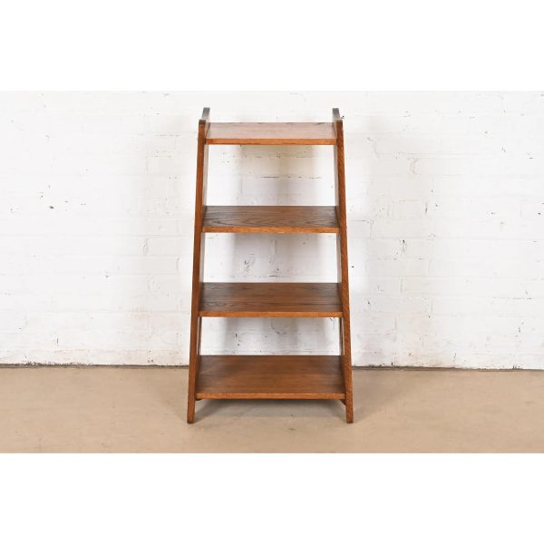 Limbert Antique Mission Oak Arts & Crafts Bookcase or Magazine Stand, Circa 1900 - Image 3