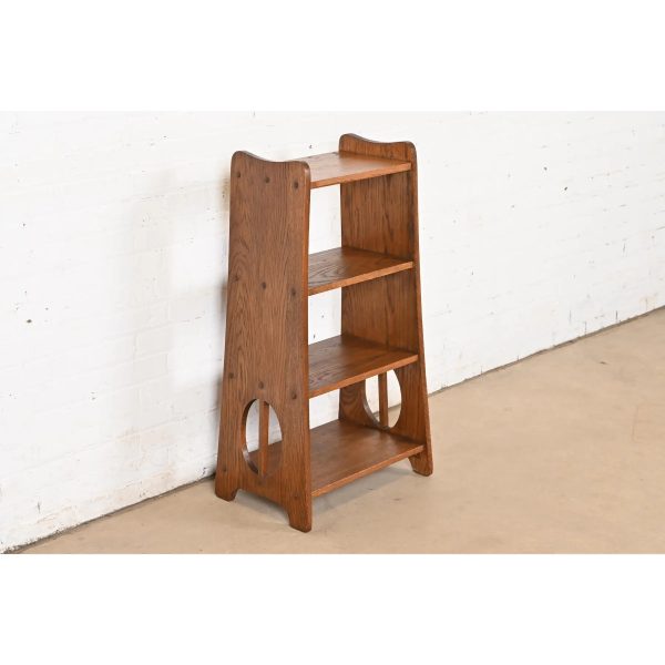 Limbert Antique Mission Oak Arts & Crafts Bookcase or Magazine Stand, Circa 1900 - Image 2