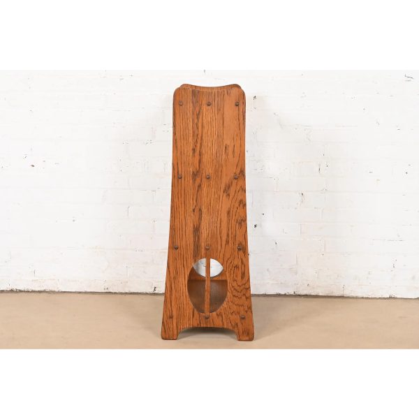 Limbert Antique Mission Oak Arts & Crafts Bookcase or Magazine Stand, Circa 1900 - Image 9